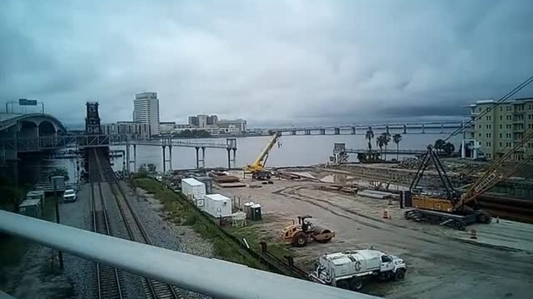 Walking Jacksonville Florida Bridges 100s Of Feet Up September 8th 2024 With A Drive By