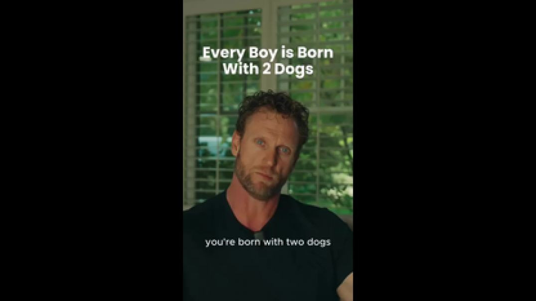 EVERY BOY IS BORN 🐶🐶 WITH TWO DOGS