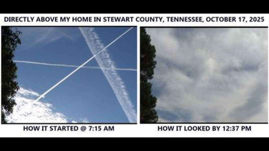 DO YOU KNOW WHAT 🌫 THEY ARE SPRAYING US WITH⁉️