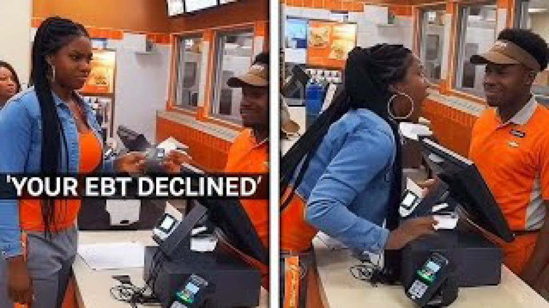 ⁣WOMAN SNAPS AFTER EBT CARD 💳❌ DECLINES AT CHECKOUT [FOOD STAMP MELTDOWN]