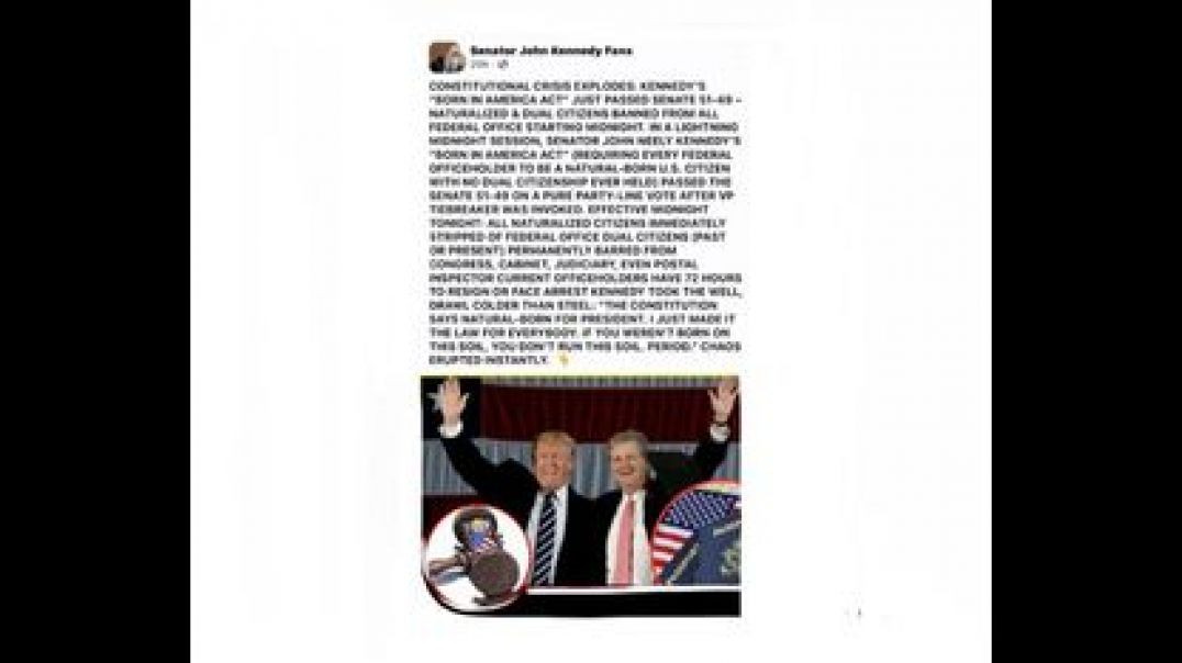 SENATOR JOHN KENNEDY'S BORN IN AMERICA ACT 🇺🇸 PASSES 51 - 49❗ SEETHING MAD DEMOCRATS ESCORTED 