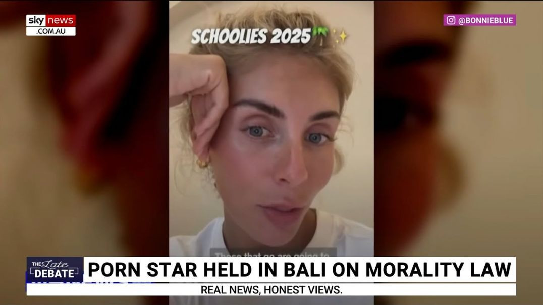 INFAMOUS PORN STAR BONNIE BLUE ARRESTED IN BALI ⚖ FOR EXTRAVAGANT SEX QUEST