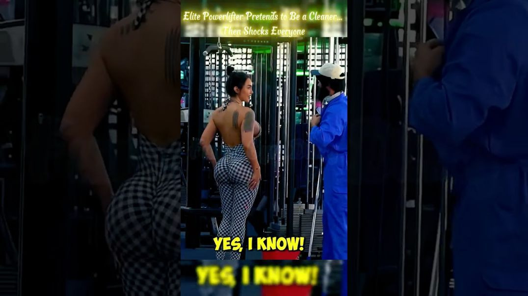 ELITE POWERLIFTER 🏋 PRETENDED TO BE A CLEANER