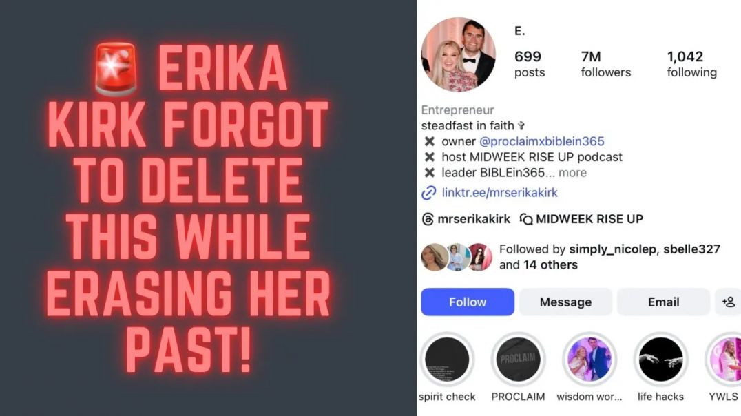 ⁣ERIKA KIRK FORGOT TO DELETE THIS WHEN SHE WAS DELETING HER PAST❗