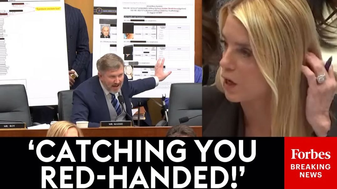 ⁣BREAKING NEWSː MASSIE AND BONDI HAVE SHOCKING FIGHT AS HE ACCUSES HER OF EPSTEIN COVER-UP❗