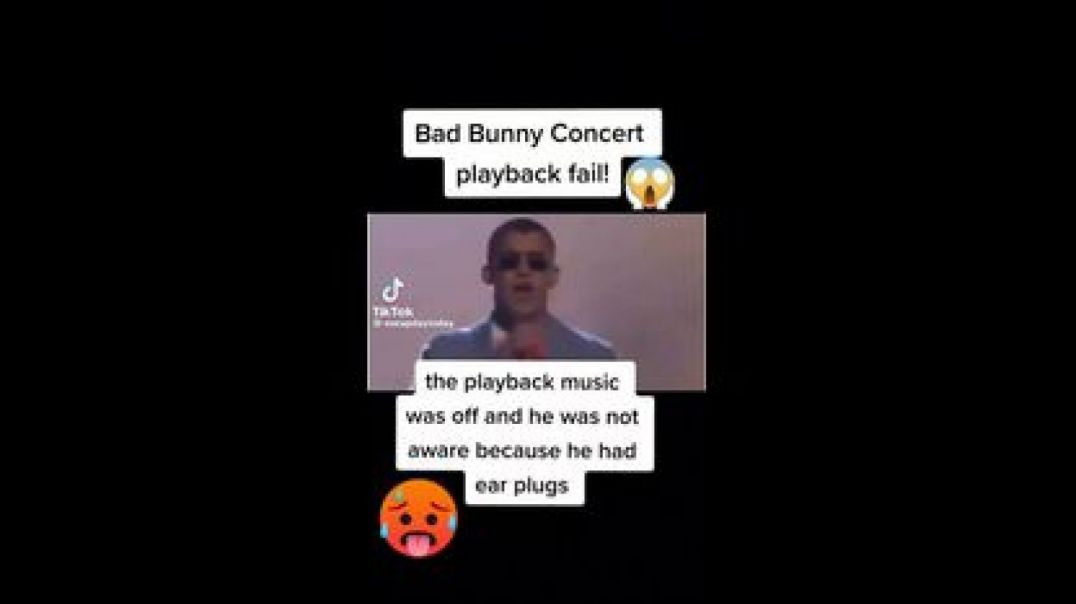 BAD BUNNY PULLS 🎤 A MILLI VANILLI AT OWN CONCERT