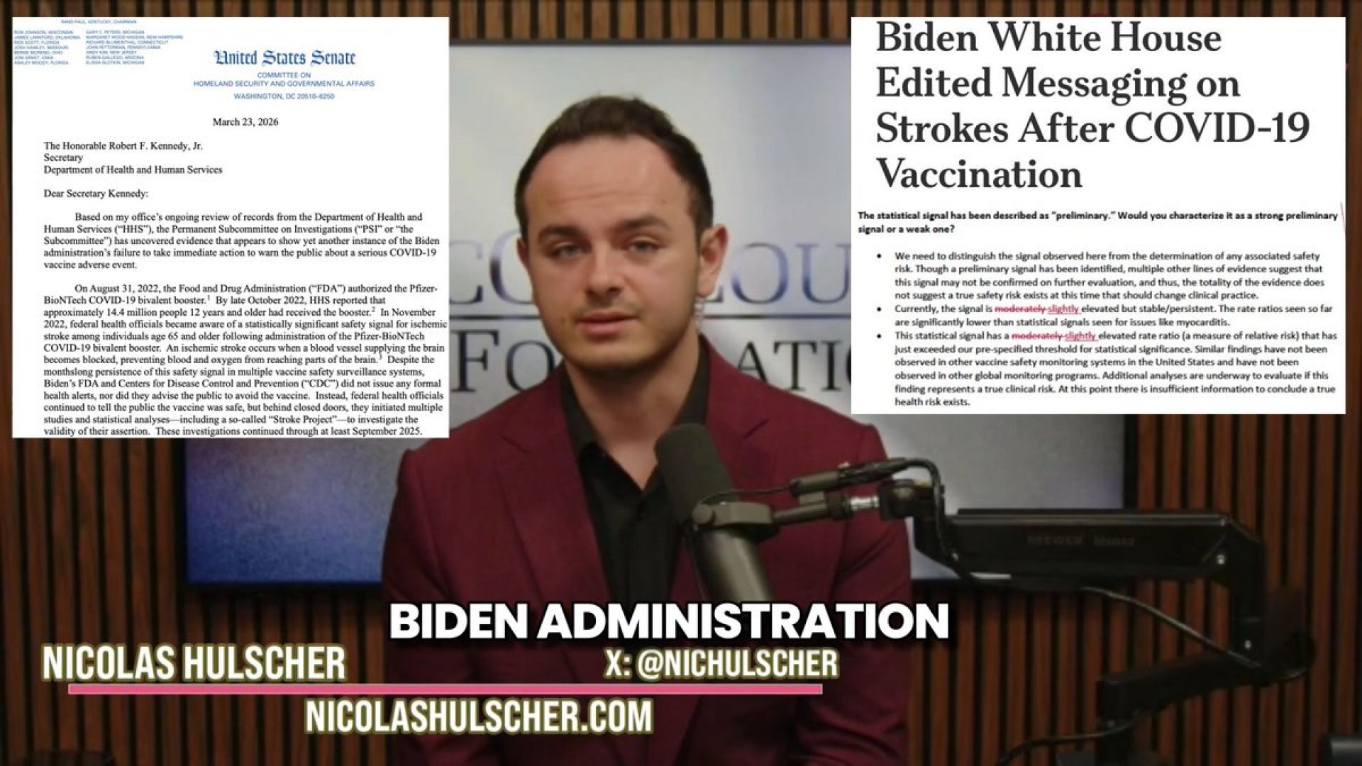 🚨BREAKINGː SENATE INVESTIGATION FINDS FEDERAL OFFICIALS BURIED COVID-19 VACCINE STROKE RISK❗