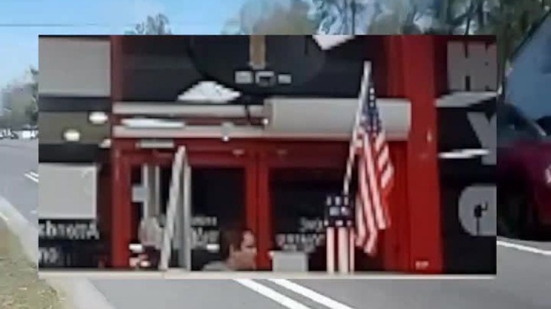 ⁣Almost dead morbid obese Chevron shabbos  goy attacks Florida business owners with gun violence!