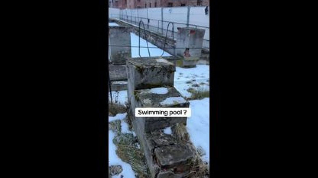 SWIMMIING POOLS AT A DEATH CAMP❓