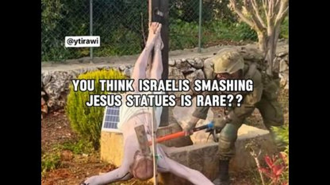 YOU THINK ISRAELIS SMASHING JESUS STATUES IS RARE IN ISRAEL❓ THINK AGAIN ₪ WATCH THIS