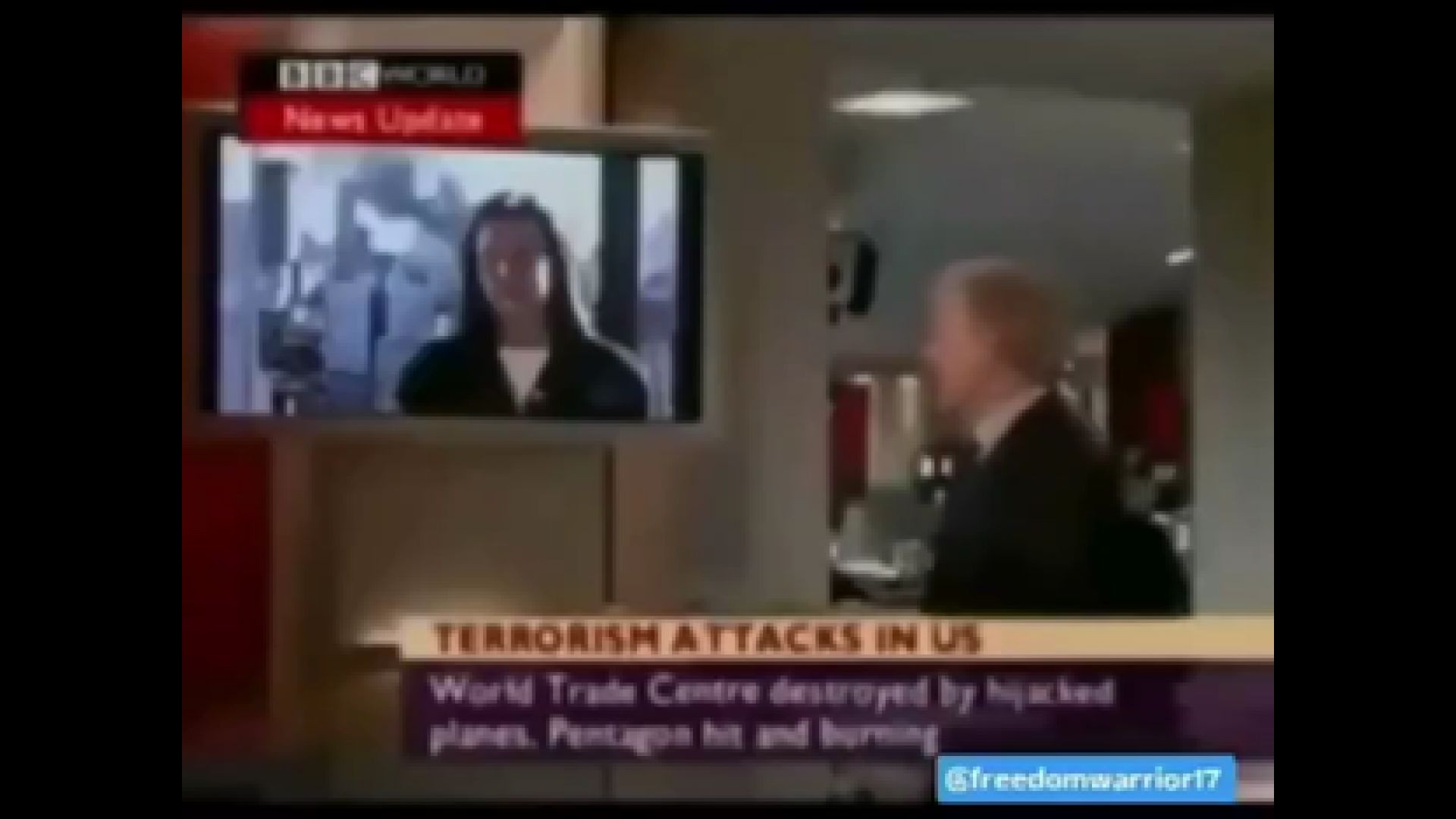 AARON BROWN AND JANE STANDLEY PREDICT THE COLLAPSE OF BUILDING 7 ON SEPTEMBER 11, 2001❗