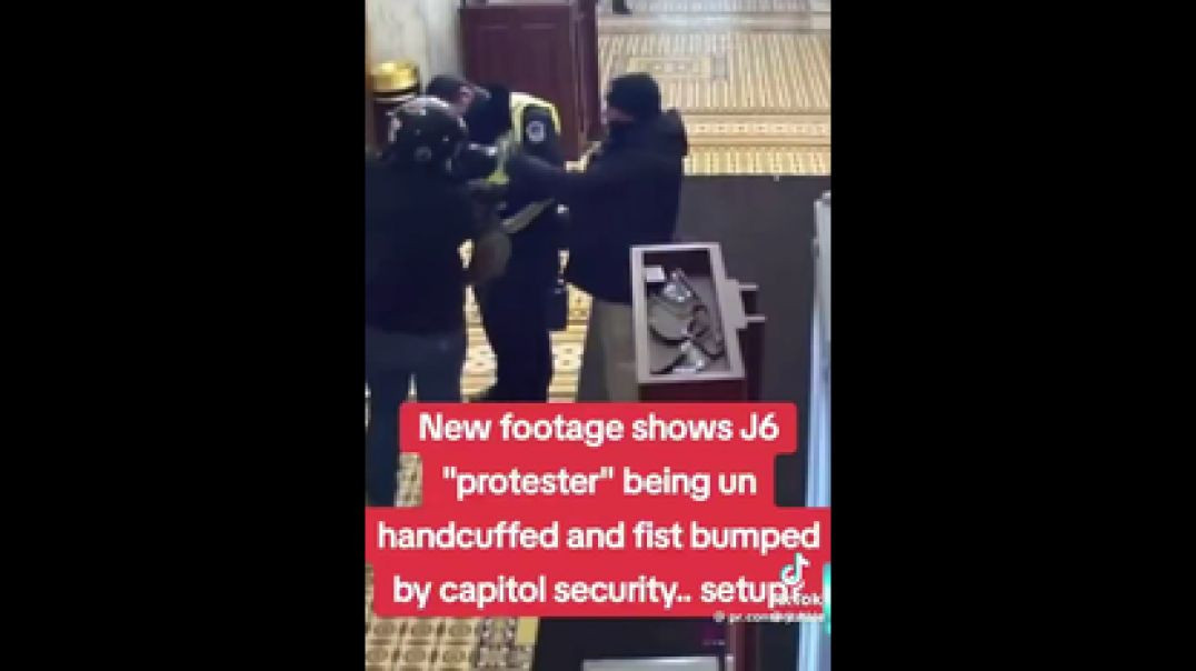 THE FEDSURRECTION EXPOSED 🤔 J6 PROTESTOR RELEASED BY CAPITOL POLICE WITH A FISTBUMP