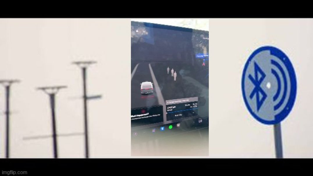 DUDE WAS DRIVING THROUGH A CEMETERY 👀 AND SEES IMAGES OF PEOPLE ON THE TESLA DRIVING MAP❗