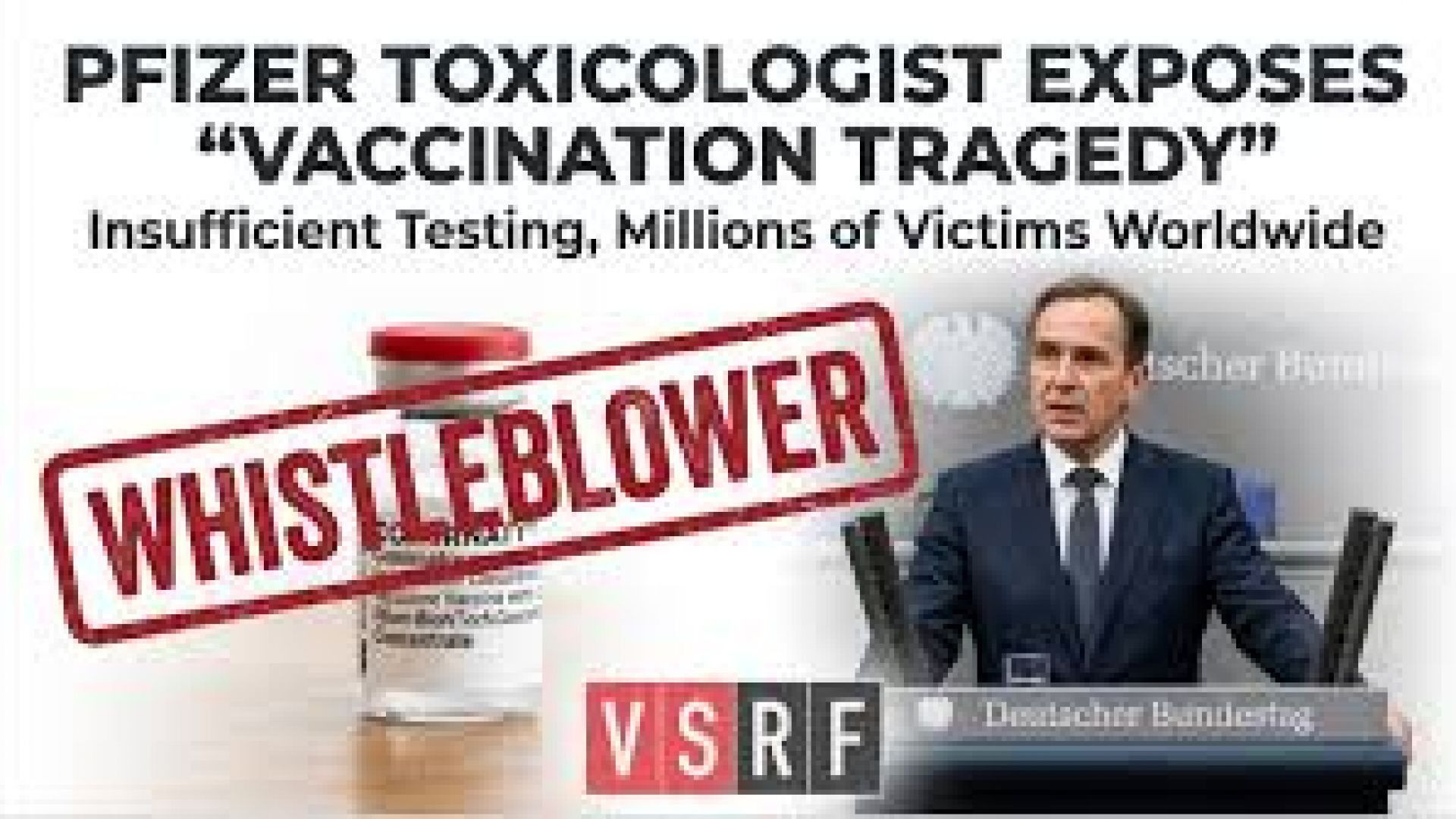 FORMER PFIZER CHIEF TOXICOLOGIST DR HELMUT STERZ ⚕ WARNS OF 60,000 DEAD IN GERMANY FROM COVID VAX