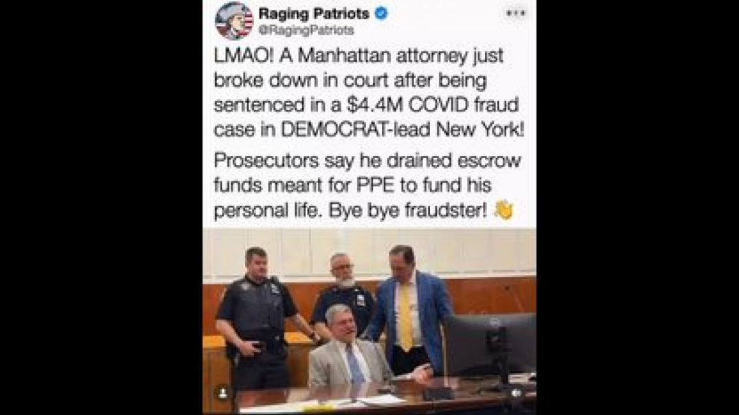 ANOTHER COVID SCUMBAG FRAUDSTER BUSTED❗