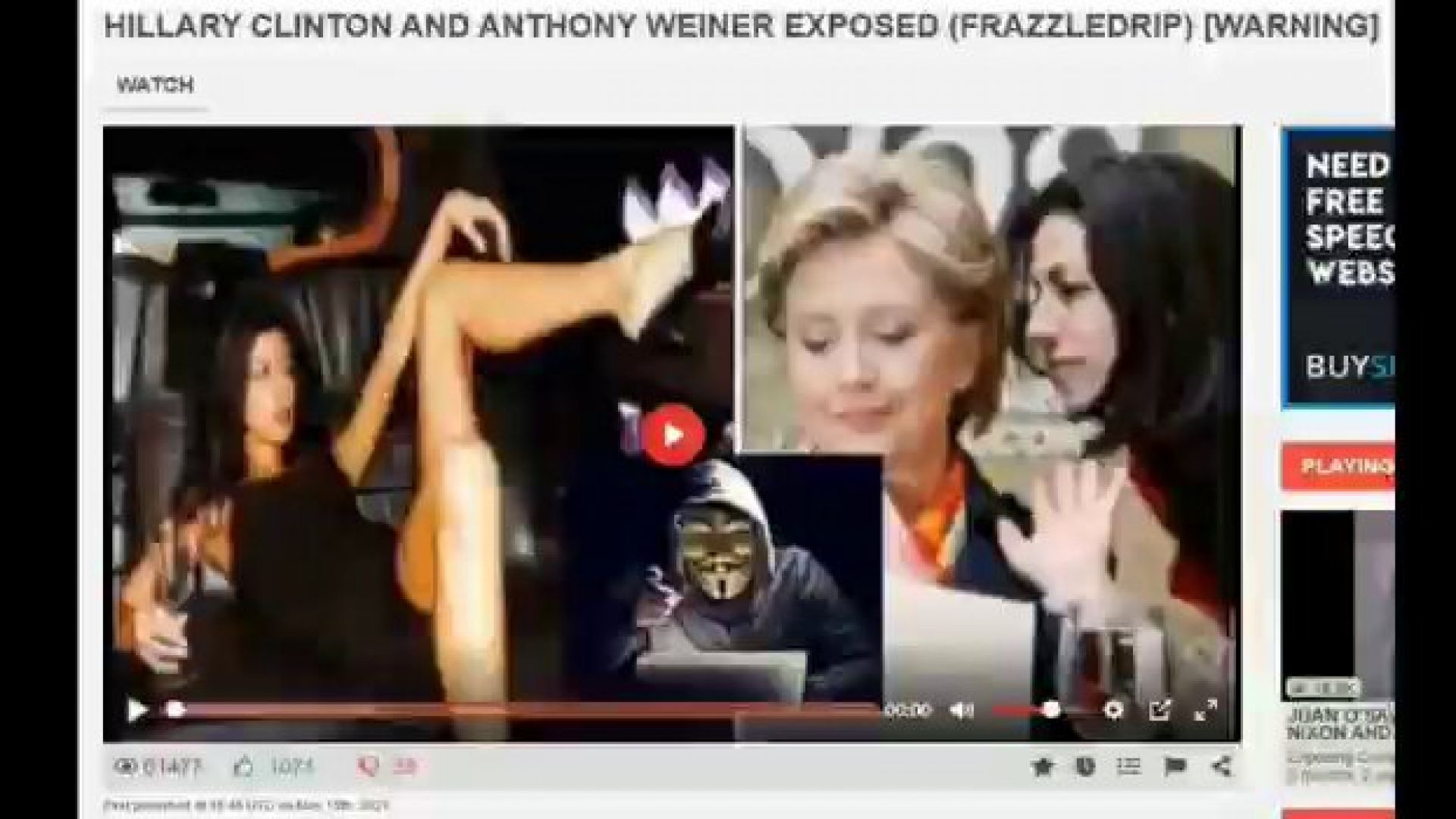 THE ANTHONY WEINER LAPTOP FROM HELL 💻🔥 THE PANTSUITWARPIG 🐗🔞 AND FRAZZLEDRIP