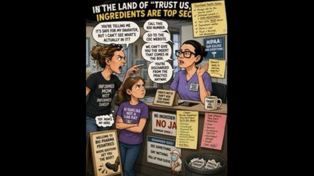 MOM DEMANDS VACCINE INSERT FOR HER 10-YEAR OLD ⚕ CLINIC REFUSES AND DISCHARGES HER FOR REFUSING