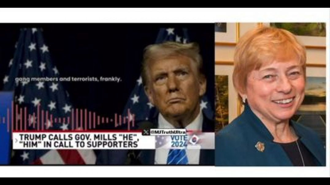PRESIDENT DONALD JOHN TRUMP CALLED ⚧ MAINE GOVERNOR JANET MILLS A MAN SEVERAL TIMES❗