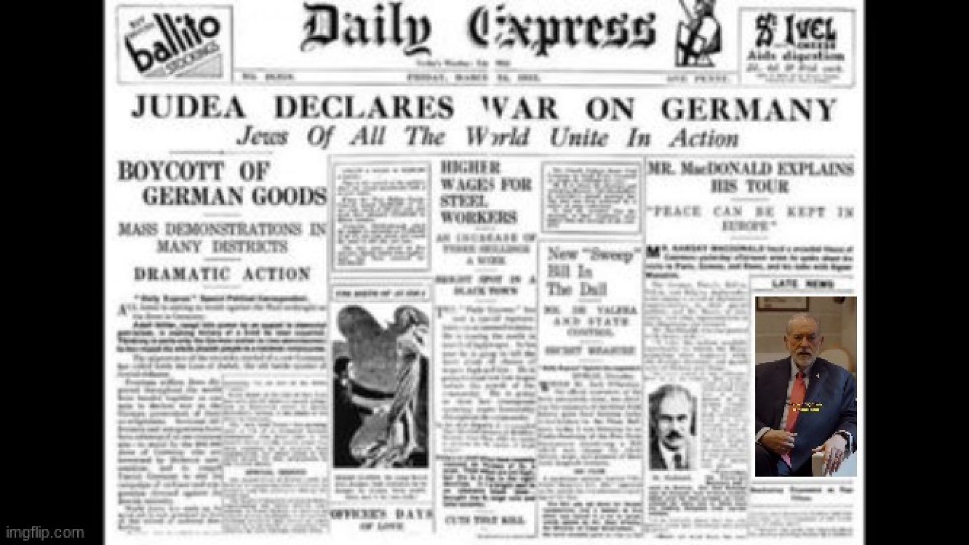 YOU MEAN BEING TRICKED INTO SAVING THESE SCUMBAGS DURING WW2 WAS NOT ENOUGH❓ [A WAR THEY BEGAN]
