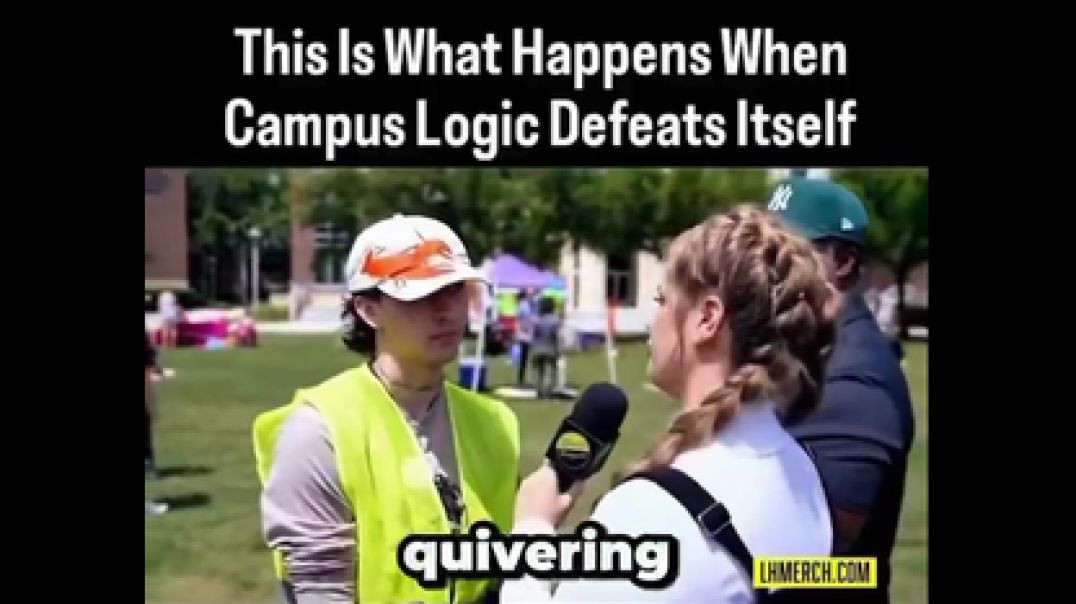 KAITLIN BENNETT CURBSTOMPS AN ACTUAL FASCIST USING HIS OWN LOGIC❗