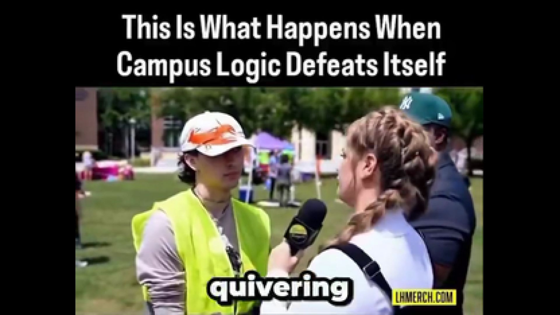 KAITLIN BENNETT CURBSTOMPS AN ACTUAL FASCIST USING HIS OWN LOGIC❗