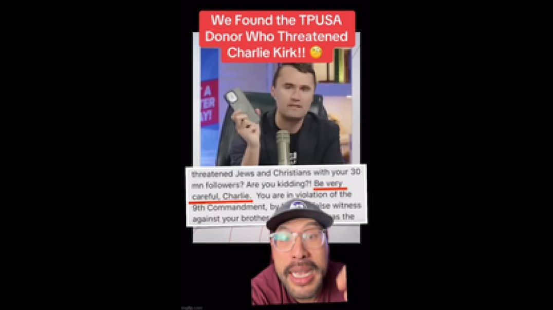 WE FOUND THE TPUSA DONOR WHO THREATENED CHARLIE KIRK❗