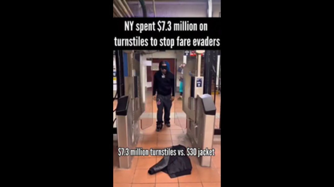 NY SPENT 💲7.3 MILLION ON TURNSTILES TO STOP FARE EVADERS 🧥 DEFEATED BY JACKET [EPIC FAIL]