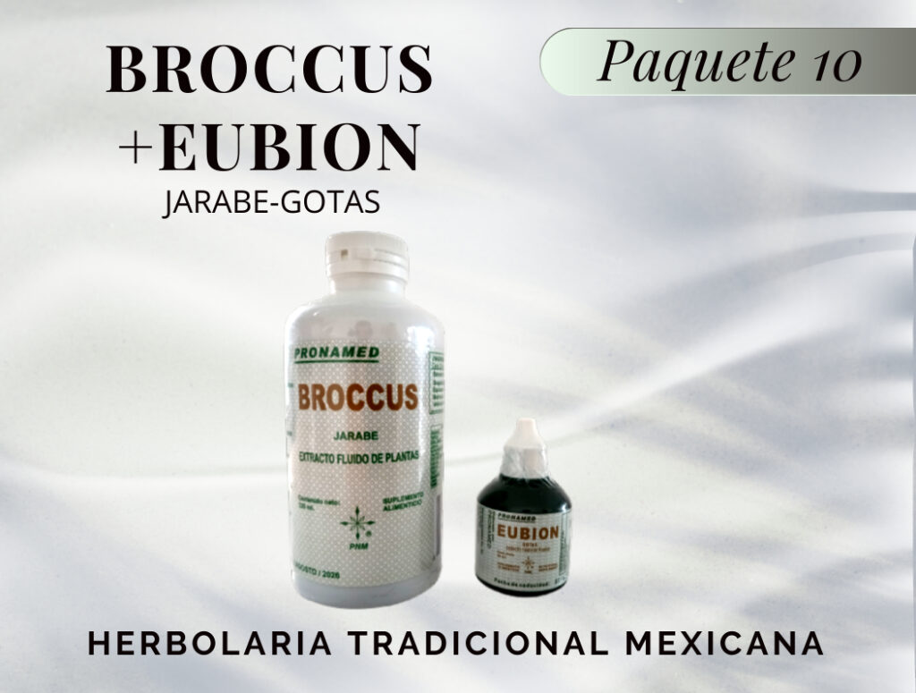 BROCCUS Jarabe + EUBION Gotas  | Paquete 10.