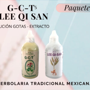 G-C-T 5 Gotas + LEE-QI-SAN Extracto. | Paquete 4.