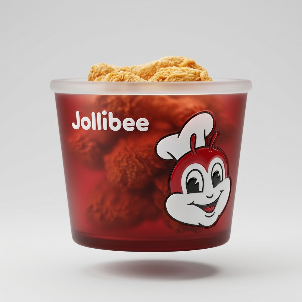 3D Frosted Glass Product Mockup Visualization