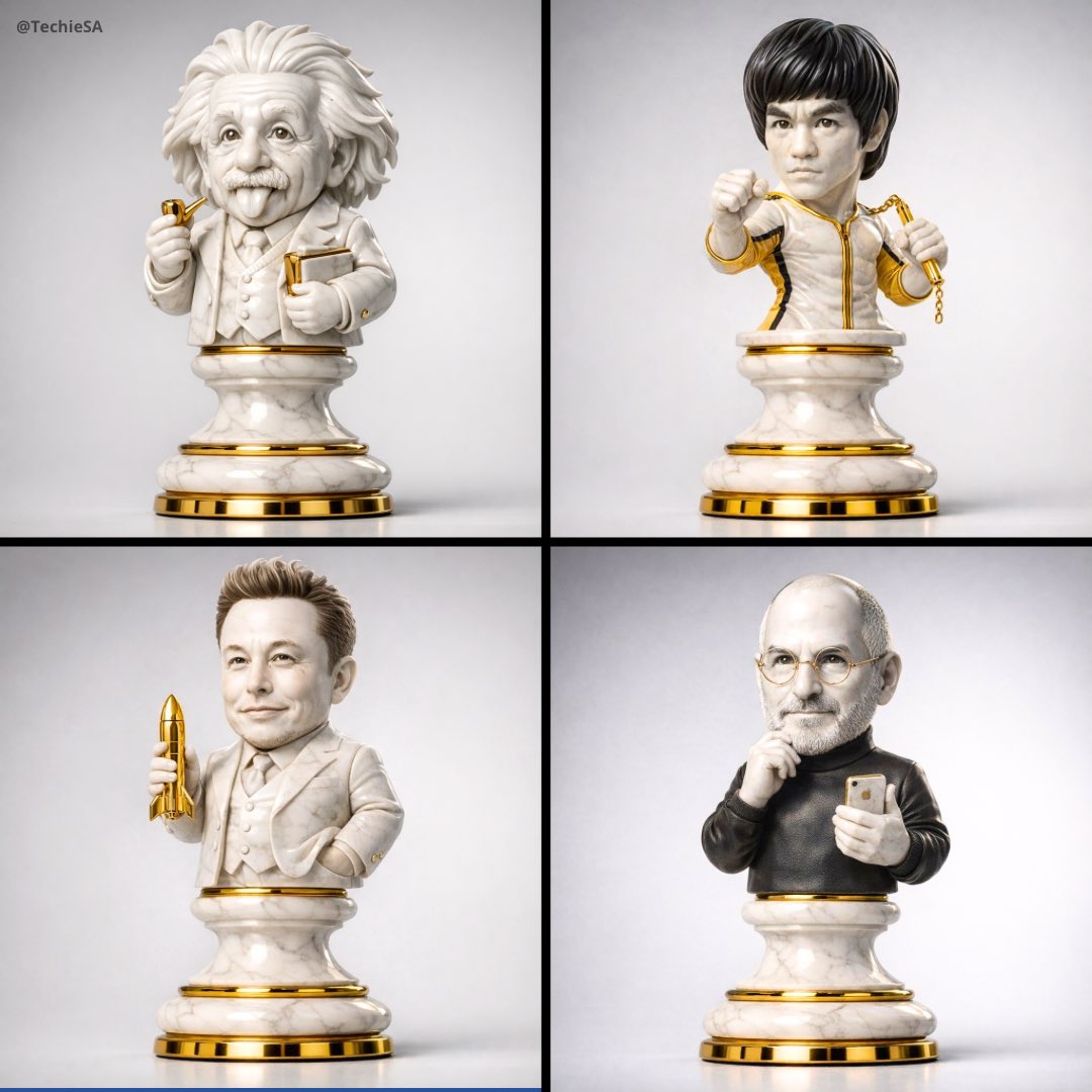 3D Marble Chess Piece Collectible Render