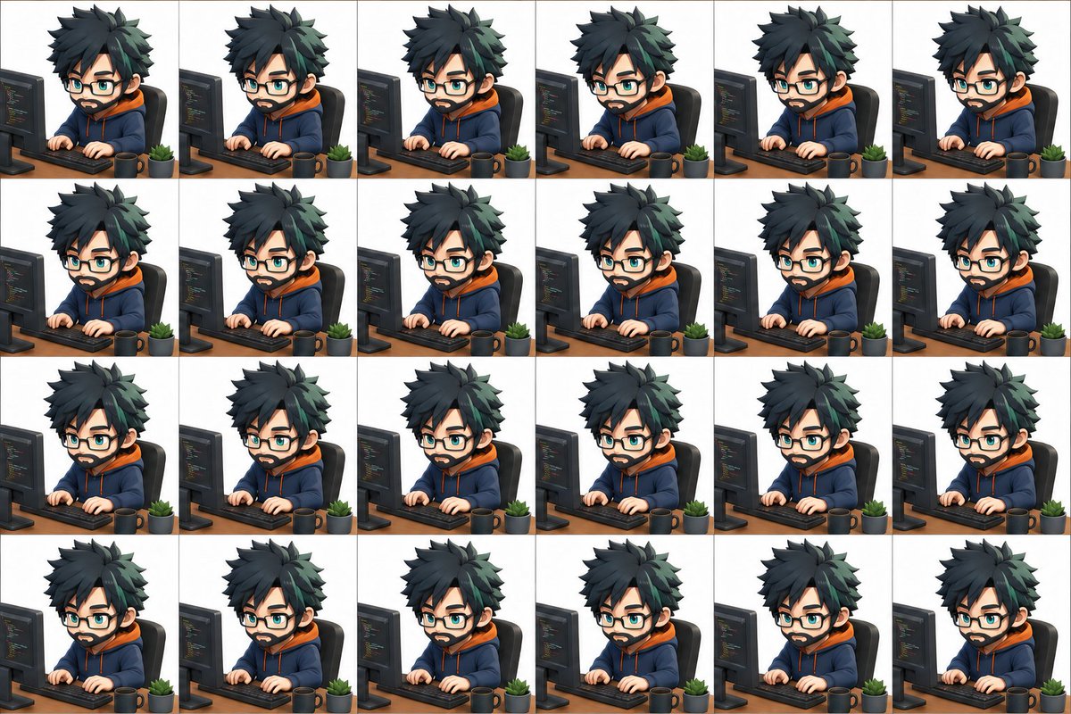 AI Prompt for 3D Chibi Character Animation Sprite Sheets
