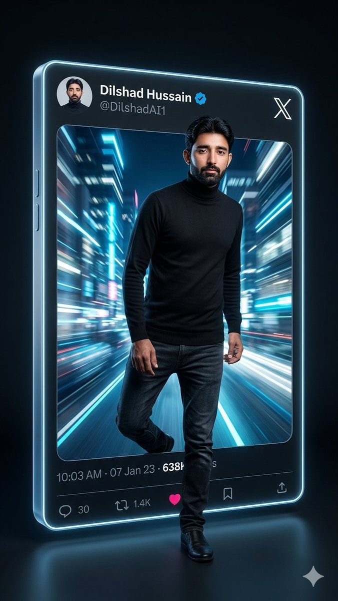 AI Prompt for 3D Cyberpunk Portrait of a Person Stepping Out of a Neon X Post