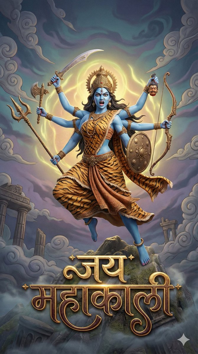 AI Prompt for 3D Fantasy Goddess Mahakali Image