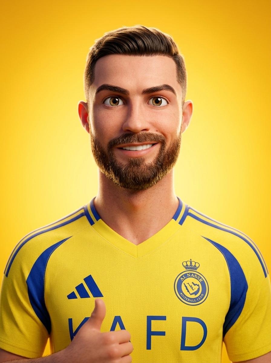 AI Prompt for 3D Football Player Portrait