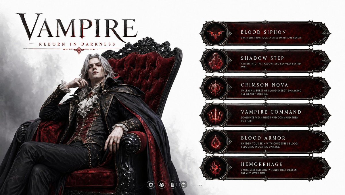 AI Prompt for 3D Vampire Gaming Character Design