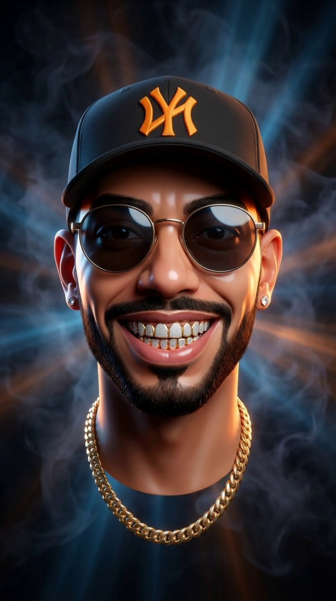 AI Prompt for a Hyper-Stylized 3D Portrait with Grillz