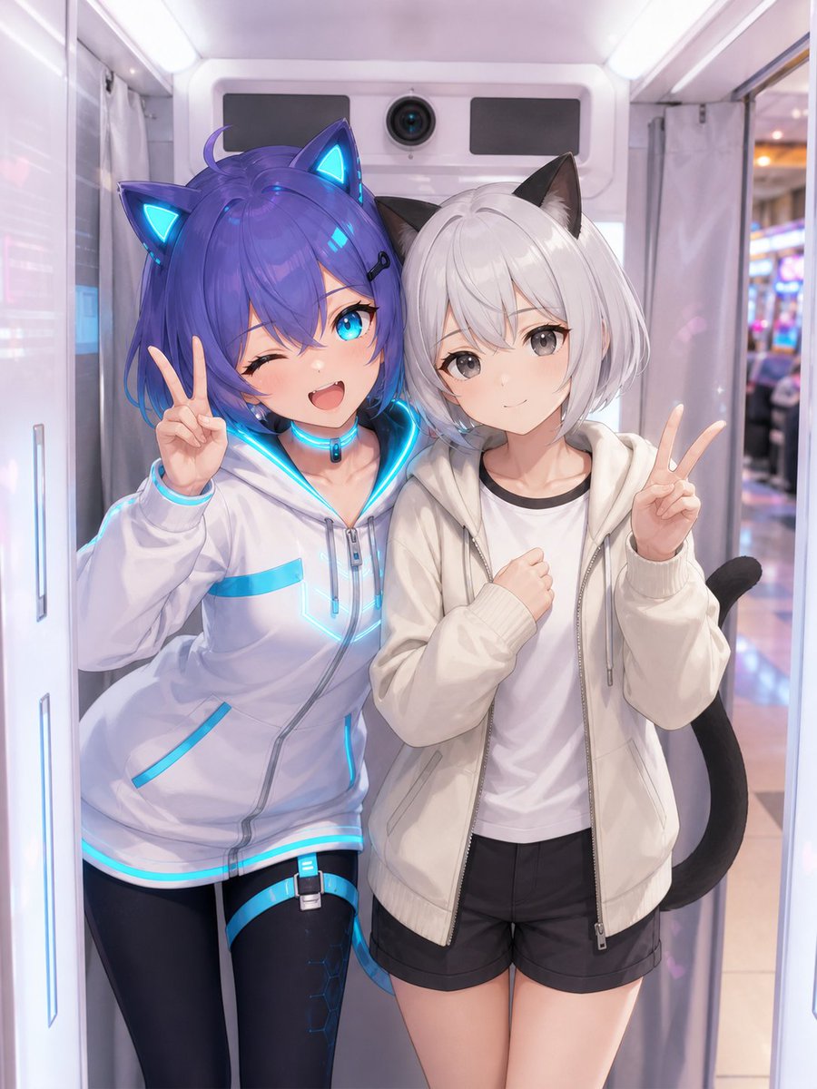 AI Prompt for Anime Characters in Realistic Photo Booth Style