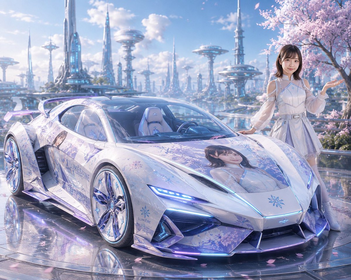 AI Prompt for Anime Inspired Sci-Fi Car and Cityscape