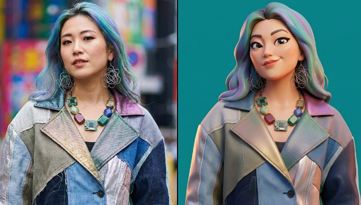 AI Prompt for Bright 3D Caricature Generation - Fun, Expressive Stylized Portraits