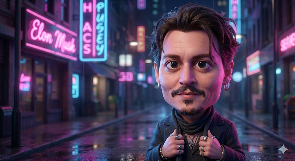 AI Prompt for Creating 3D Neon Caricatures with Pixar-Style Textures