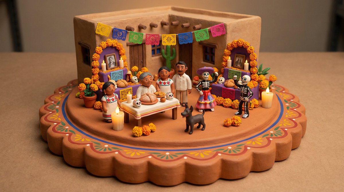 AI Prompt for Creating Cozy Clay Diorama Scenes