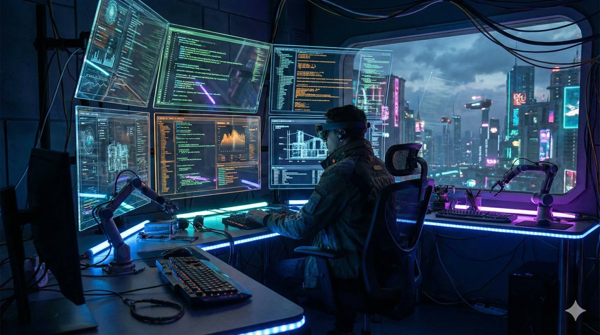 AI Prompt for Creating High-Resolution Cyberpunk Holographic Art