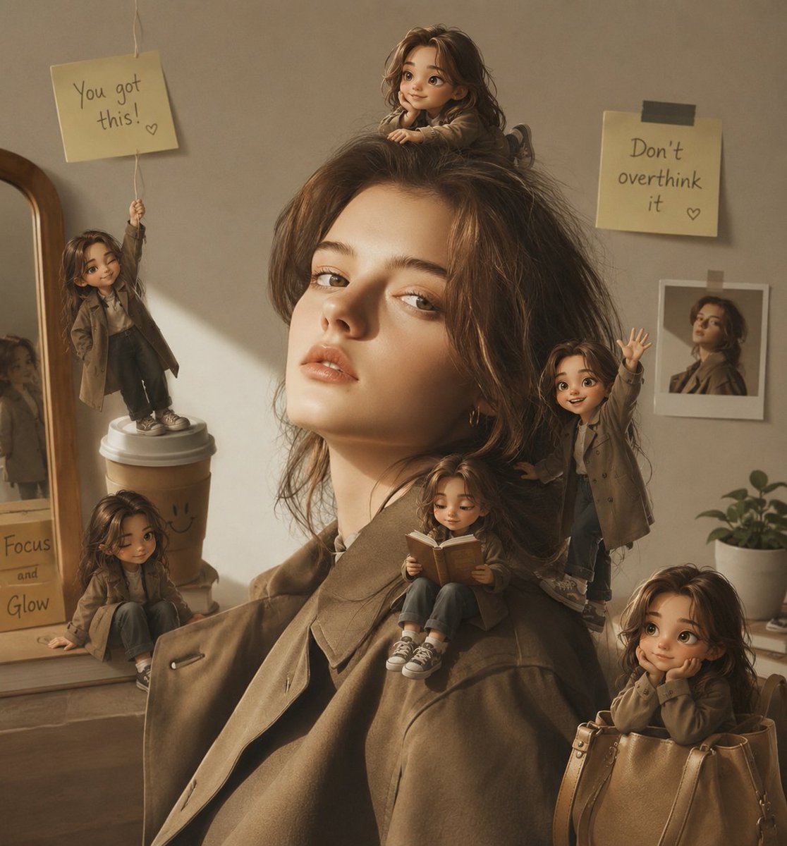 AI Prompt for Creating Magical Mini Me Portraits with Animated Characters