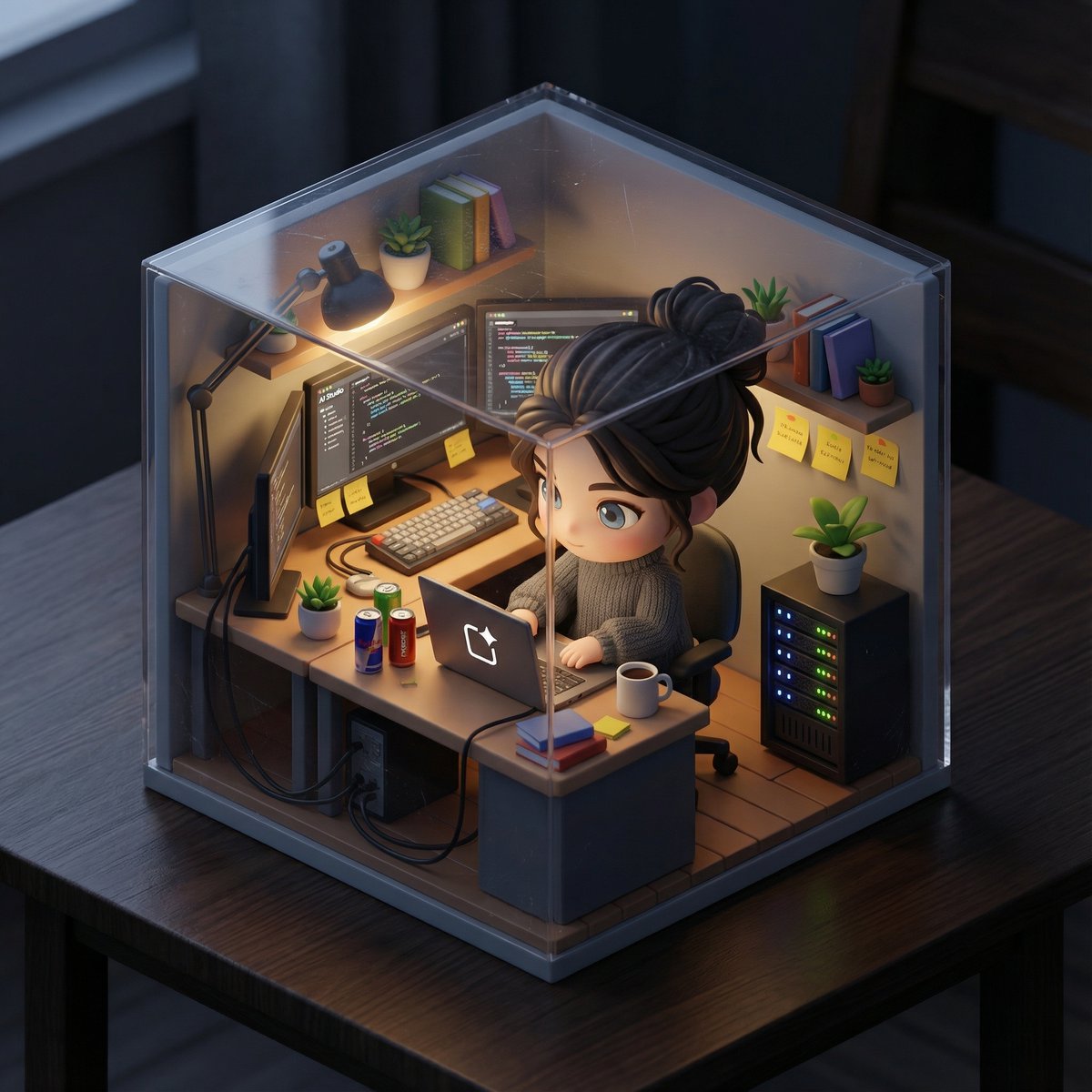 AI Prompt for Cute 3D Diorama Generations