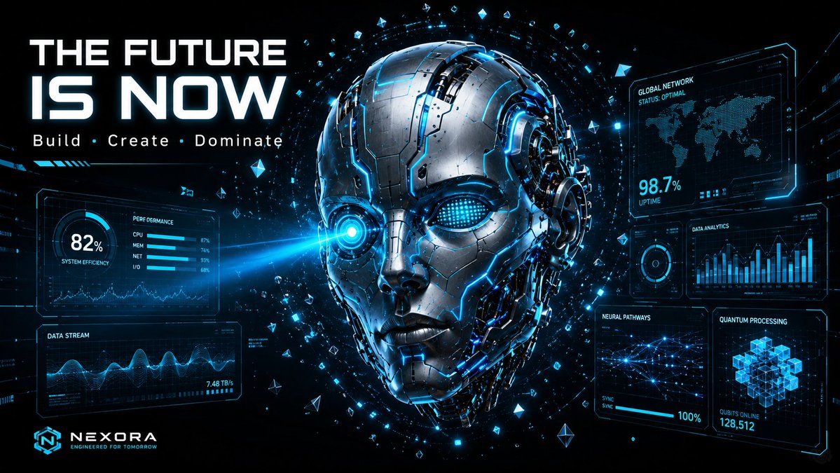 AI Prompt for Cyberpunk Humanoid Robot 3D Poster