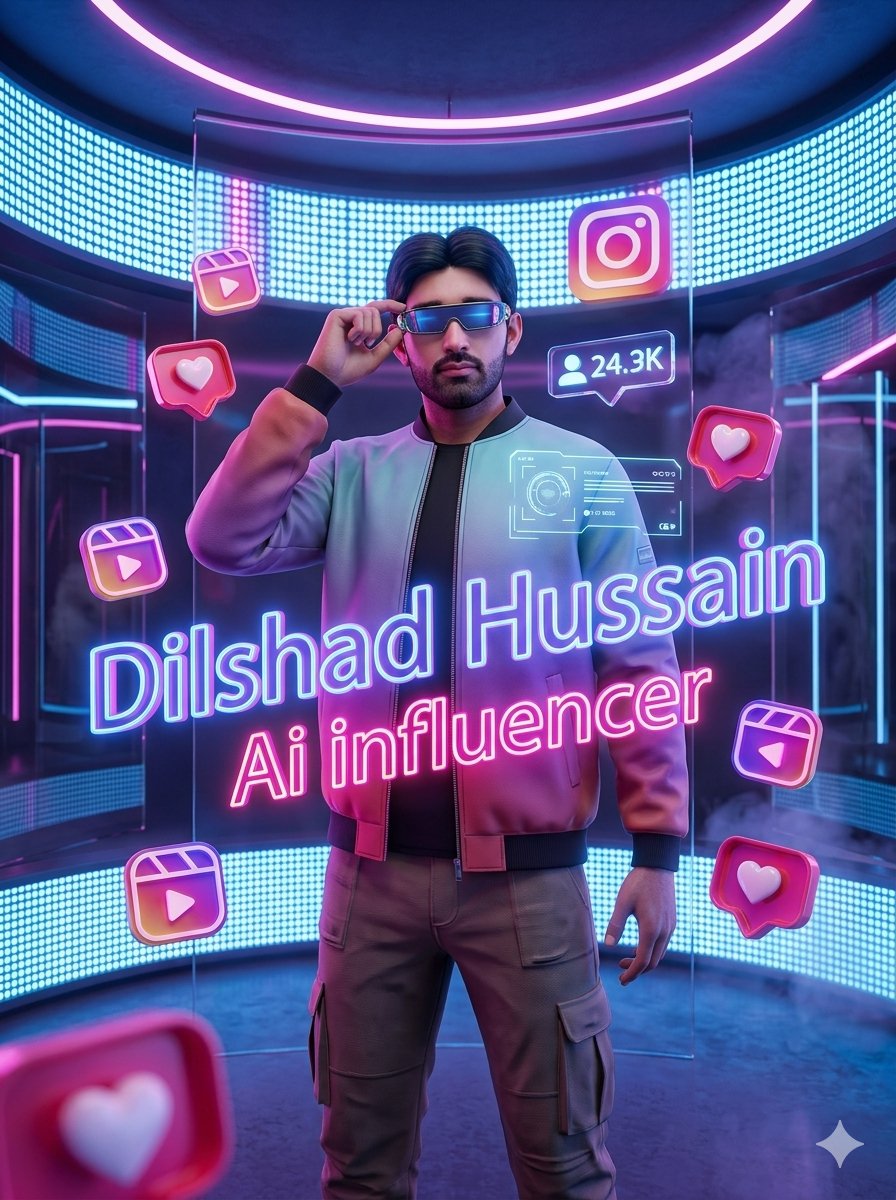 AI Prompt for Cyberpunk Influencer Poster