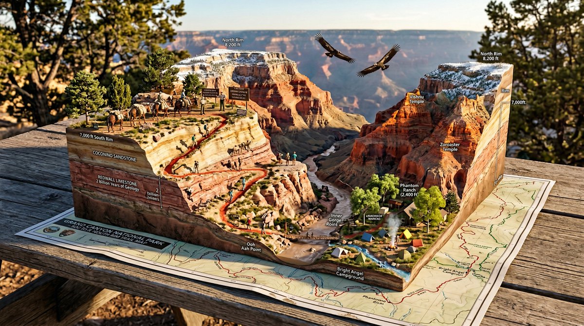 AI Prompt for Ecosystem Diorama Trail Map Generation