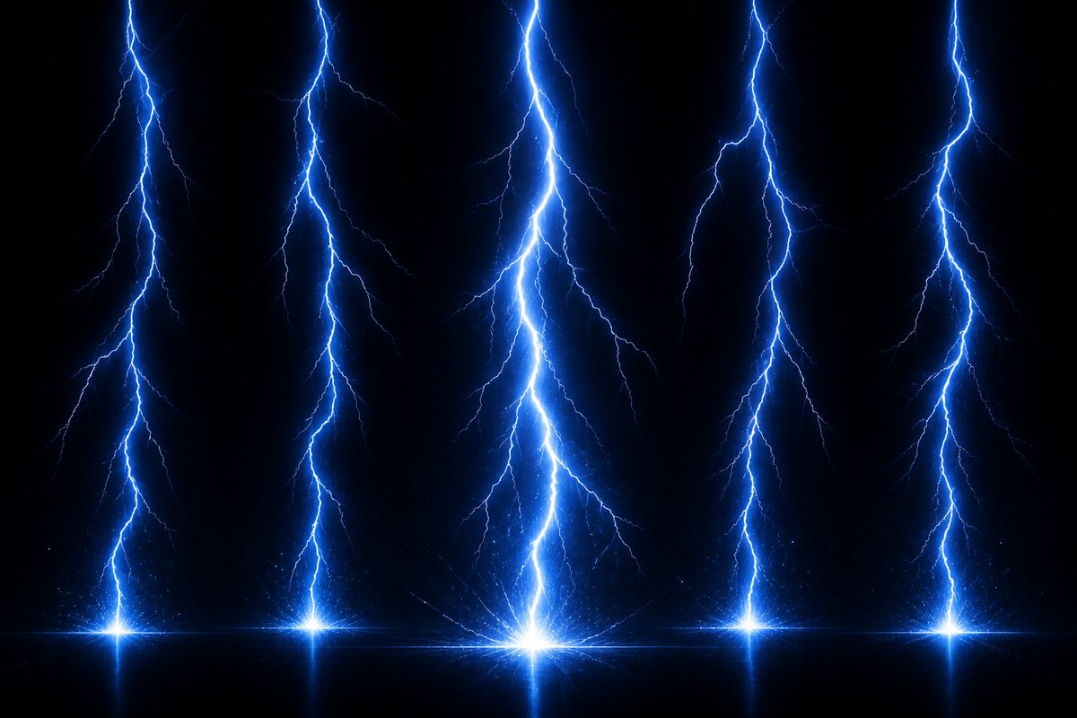 AI Prompt For Epic Electric Blue Lightning Effect