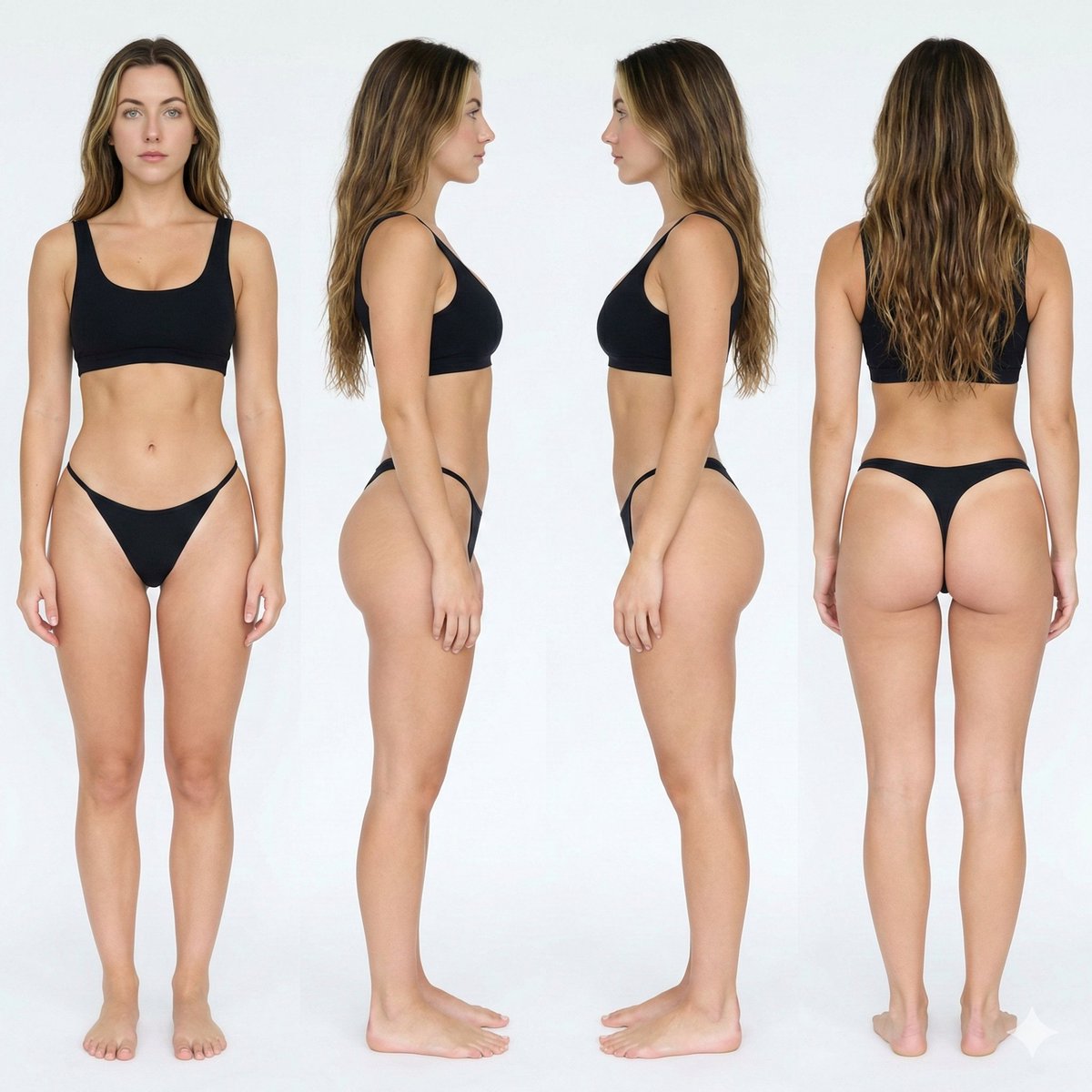 AI Prompt for Four-View Reference Sheet